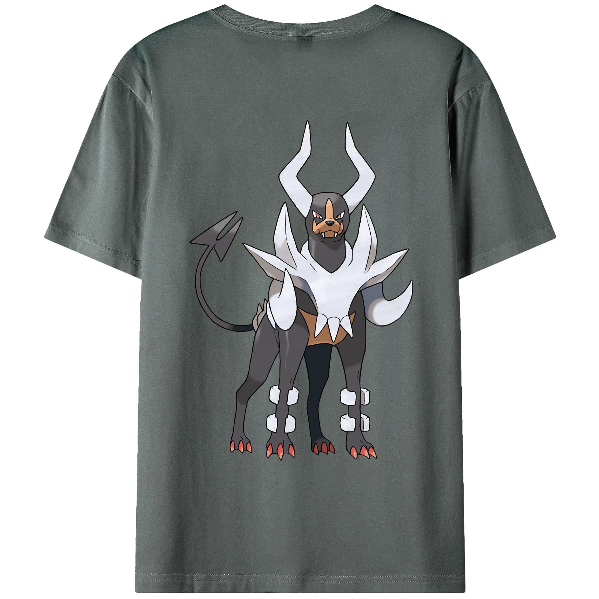 （画像用） ポケットモンスター Pokémon 綿100％ メンズ半袖Tシャツ（バックプリント） 通気性